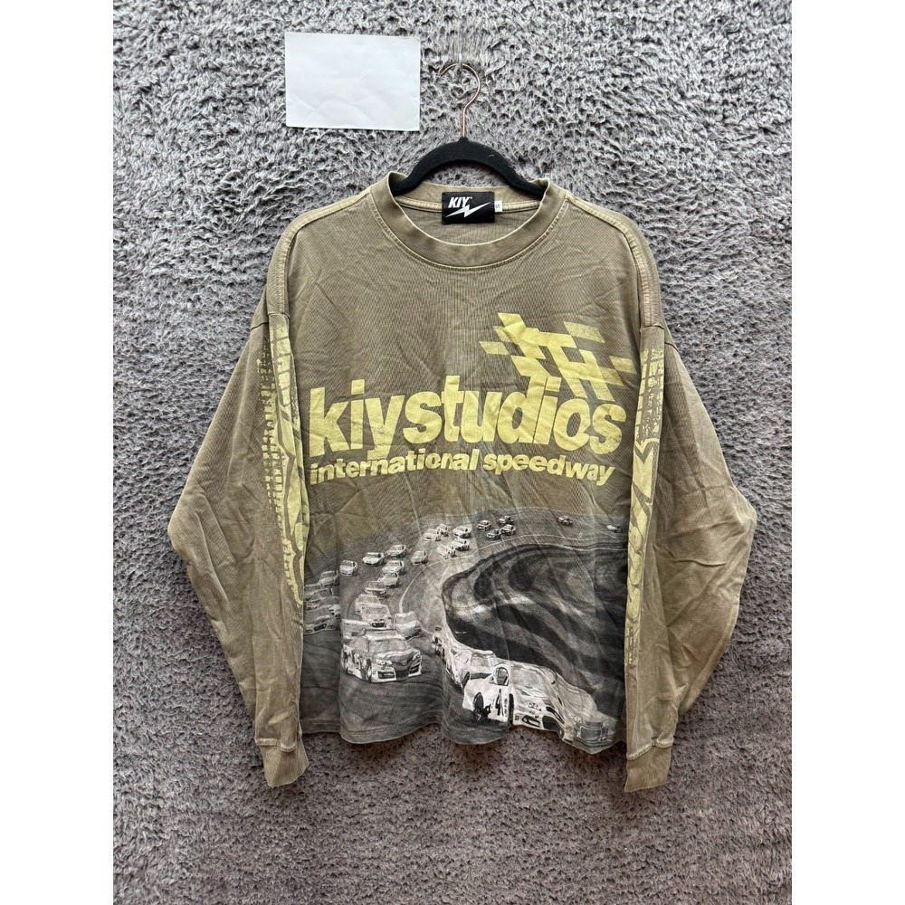 Kool Kiy Studios International Speedway Graphic Long Sleeve Shirt Mens Size S
